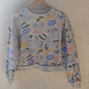 Disney Brand pullover sweatshirt “Critters” 80% ORGANIC cotton polyester L/S M L